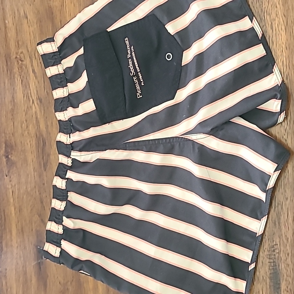Playboy By PacSun Striped Drawstring Shorts Size Med
